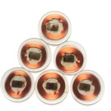 10 шт. 125 кГц EM4305/EM4205 чип+ Катушка Сумка для монет, карт RFID ID карты этикетка Диаметр 25 мм прозрачный ПВХ