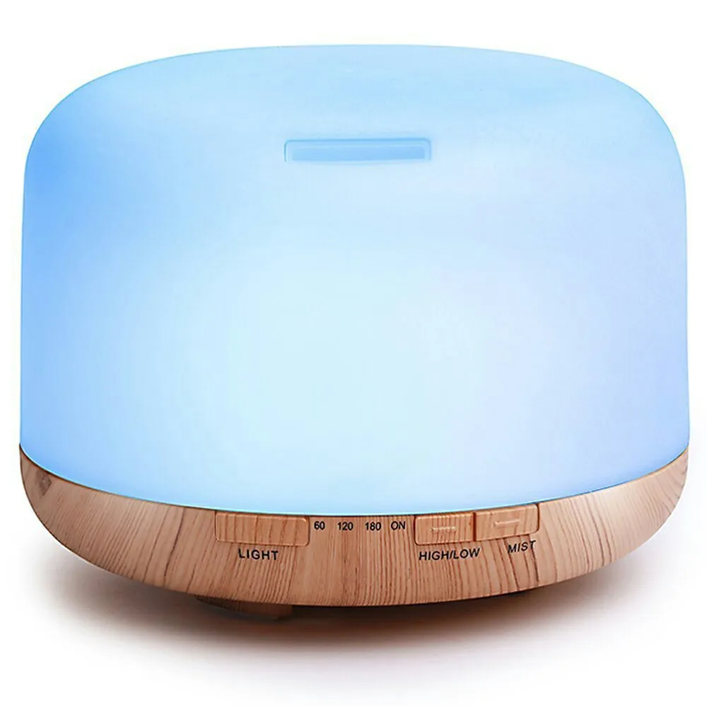 500ml Ultrasonic Air Humidifier Essential Oil Diffuser Aroma Lamp Aromatherapy Aroma Diffuser Mist Maker For Home Office SPA air humidifier aroma diffuser usb led lamp with carve essential oil diffuser mist maker for home office baby room bedroom spa