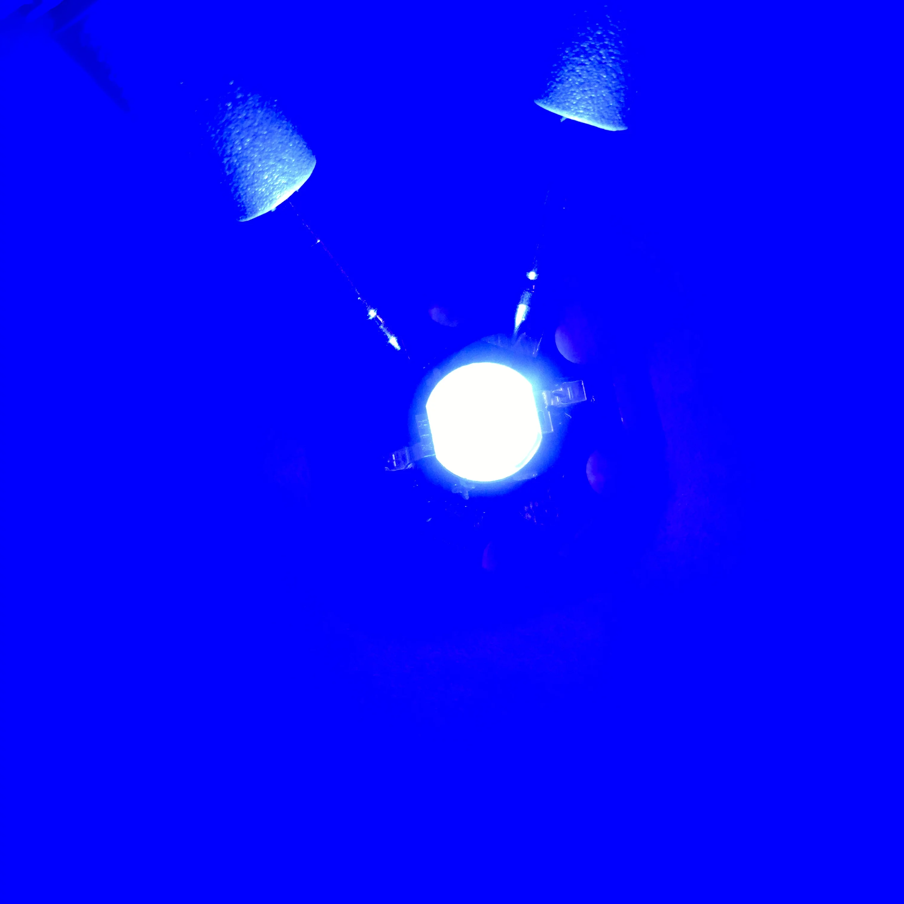 5 шт. 1 Вт Светодиодный диоды PCB Звезда База белый красный желтый полный спектр RGB УФ Высокая бусины силы лампа металлическая пластина радиатор алюминий DIY - Цвет: Blue