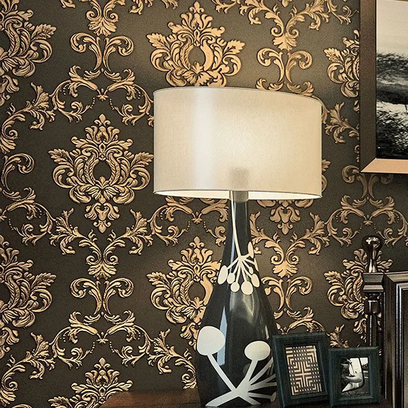 

beibehang 3d non-woven three-dimensional non-woven wallpapers living room bedroom TV background wallpaper retro European style