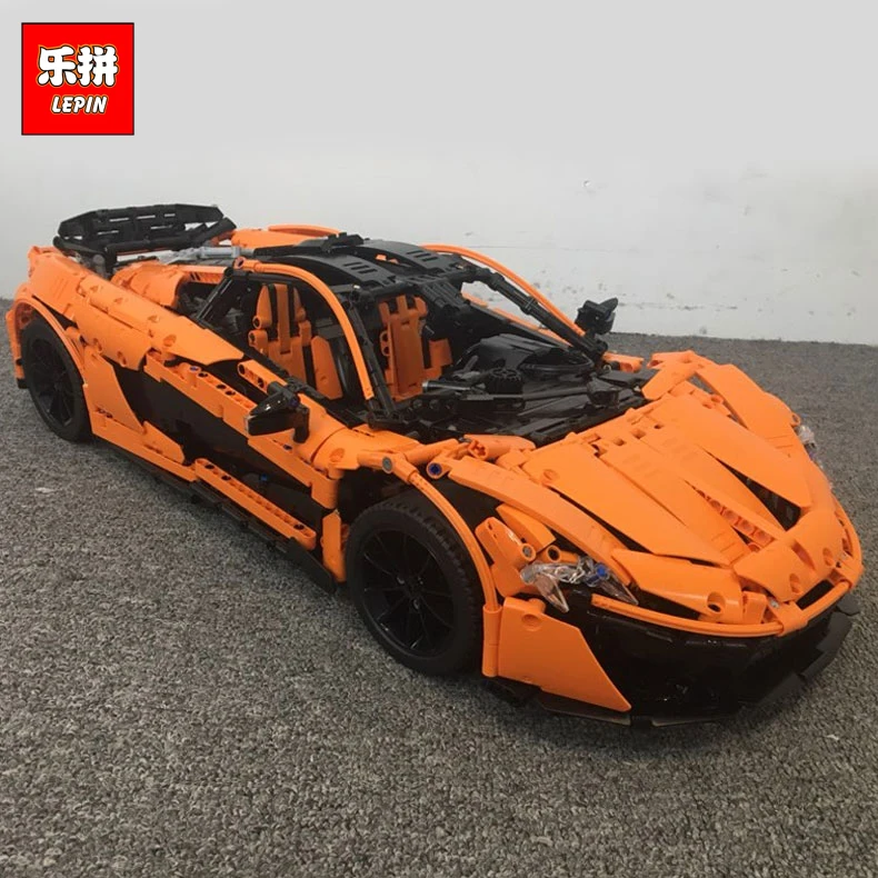 Лепин 20087 метод MOC 16915 Супер гоночный автомобиль оранжевый набор строительных блоков Кирпичи Детские игрушки, машинки модель подарок на