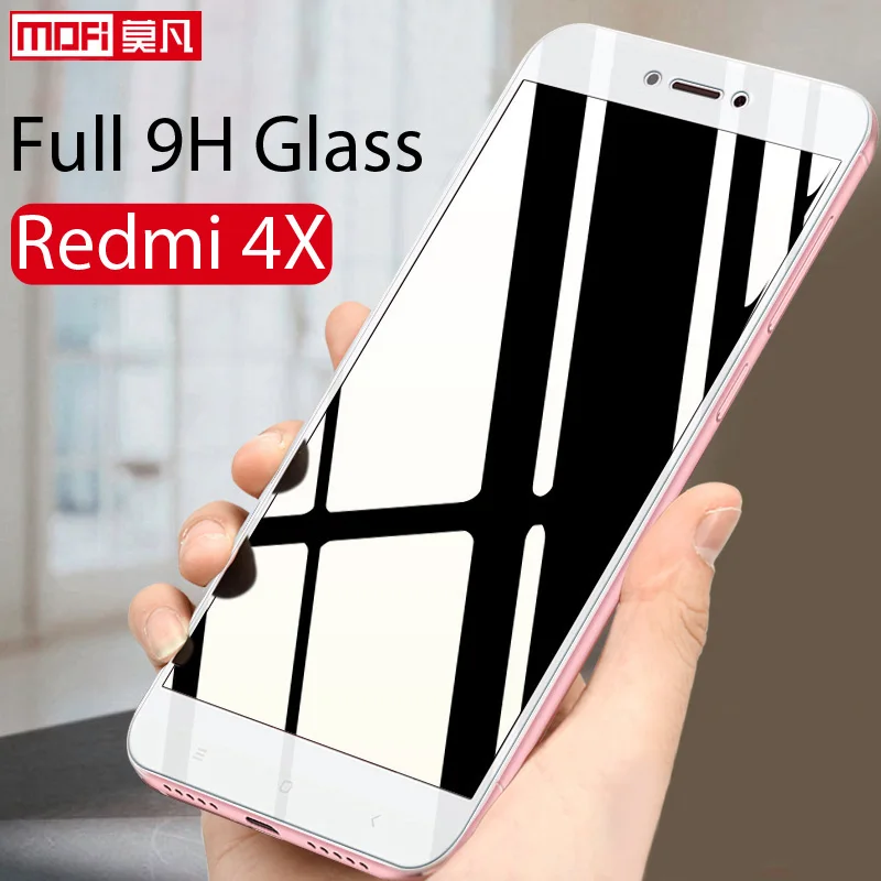 Xiaomi Redmi 4X Glass Tempered Screen Protector 2.5d Mofi Ultra Clear Thin 9H Full Cover Screen