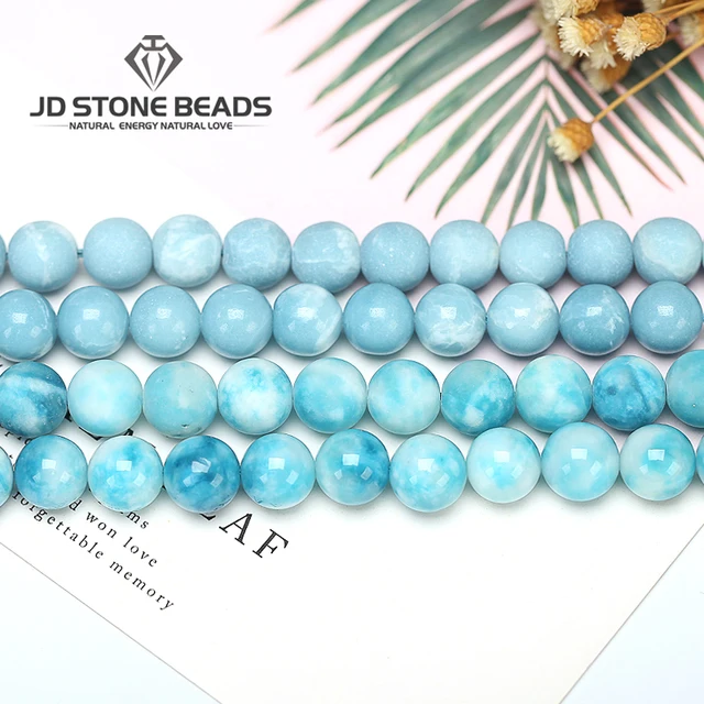 Natural Larimar gemstone Round Loose bead Matte 6 8 10 12MM Immation Ocean Sea s Natural Larimar gemstone Round Loose bead Matte 6 8 10 12MM Immation Ocean Sea s