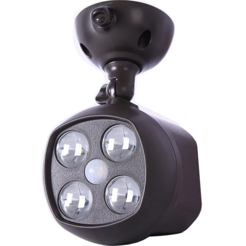 360° 600lm ABS Battery Power Motion light Sensor Security LED Light Garden Outdoor Indoor spot lamp wall