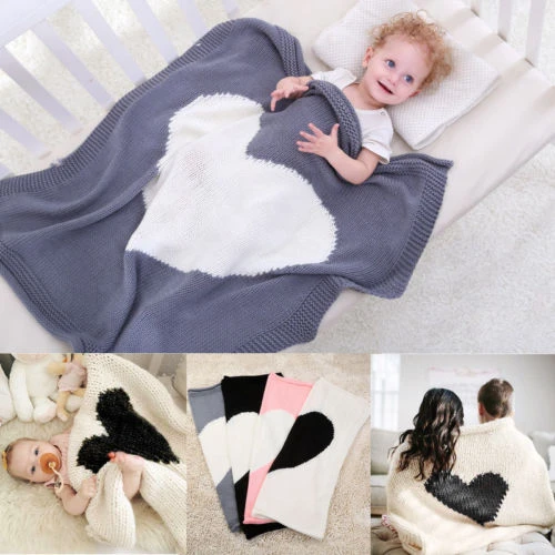 Nouveau Ne Bebe Nourrisson Tricot Crochet Lange D Emmaillotage Emmailloter Couverture De Couchage Chaud Couverture De Voyage Aliexpress