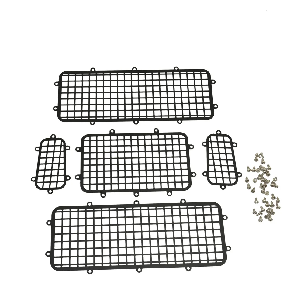 RC 1/10  Window mesh Stainless steel protective net for 1/10 RC Crawler Car Traxxas Trx4 Upgrade Parts