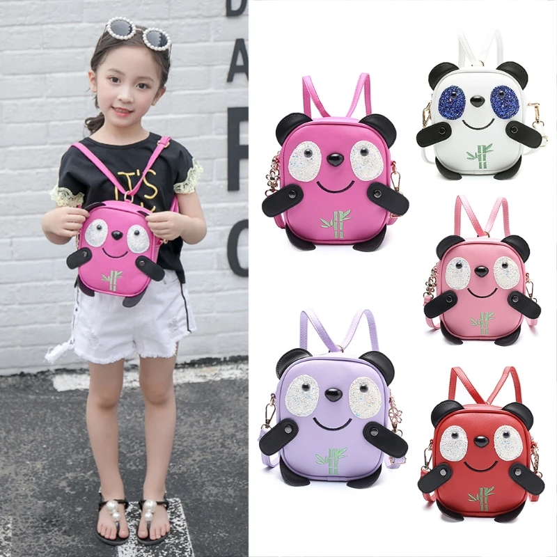 #*Cheap THINKTHENDO Hot New Children Cute Cartoon Panda Backpack Kids Girls Fashion Crossbody Shoulder Bag 5 Colors 2018 High Quality