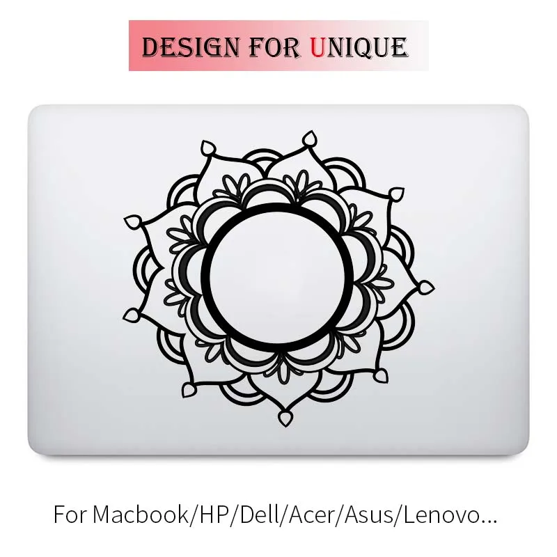 Mandala Flower Laptop Decal for font b Apple b font font b Macbook b font Sticker