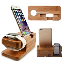 Wood for apple watch stand font b phone b font stand for apple watch 4 charging