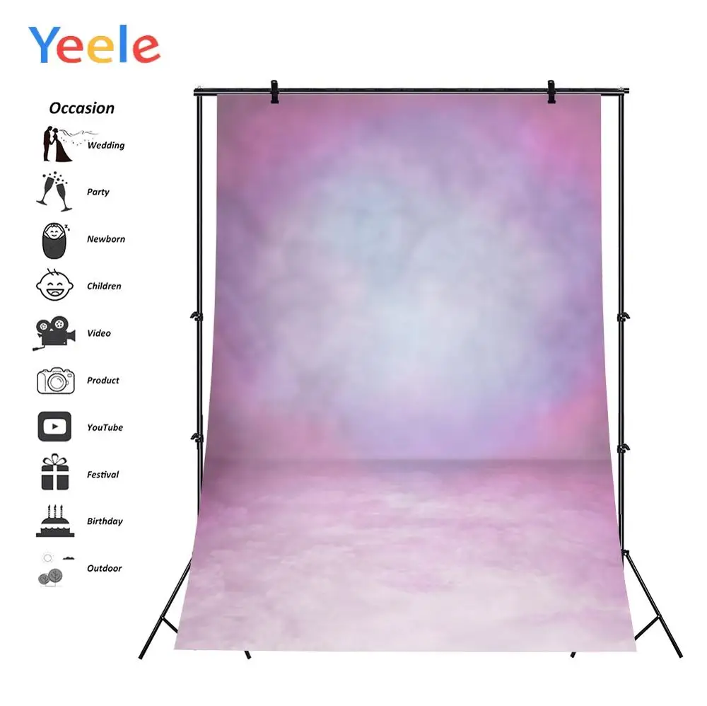 Фоны для детской фотосъемки Yeele градиентные фиолетовые стены пол портрет гранж