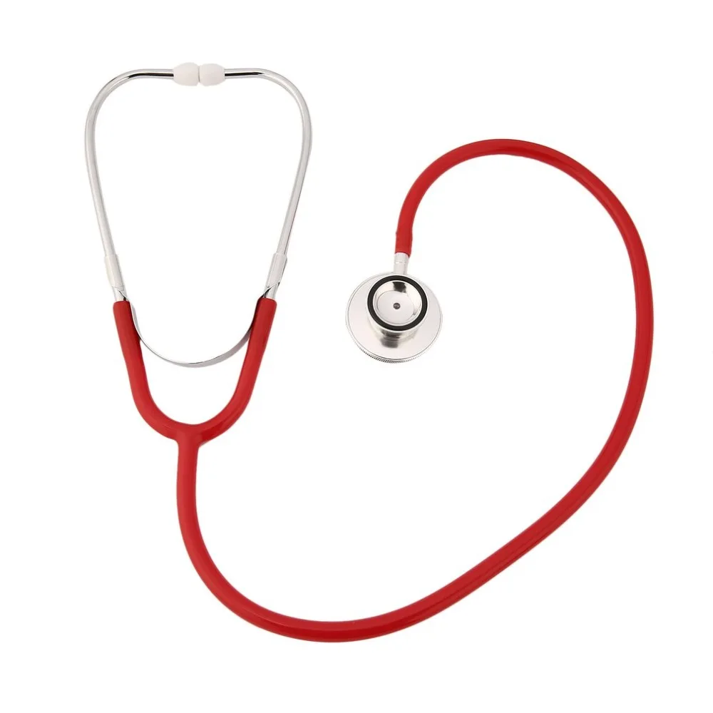 Double Dual Head Stethoscope Single Tube Doctor Nurse Professional Cardiology Stethoscope Aluminium Alloy Chestpiece Health Care