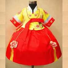 8 цветов, летнее изысканное традиционное платье «Корейская принцесса» для девочек, детские костюмы с вышивкой, портретные костюмы для выступлений на сцене