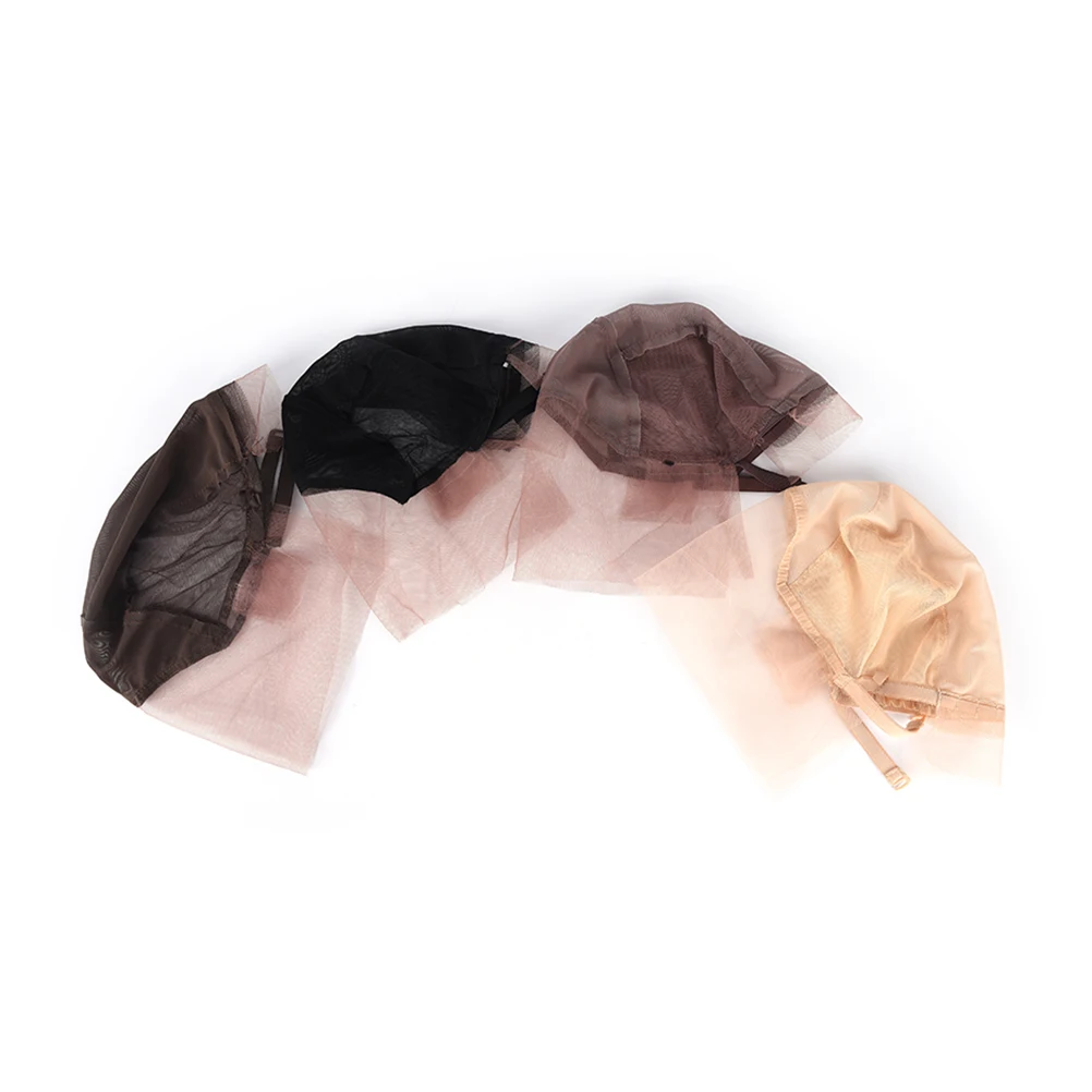 Professional 4 Colors Hairnets Lace Front Wig Caps For Making Wigs With Adjustable Strap Weaving Cap Tools Hair Net Hairnets