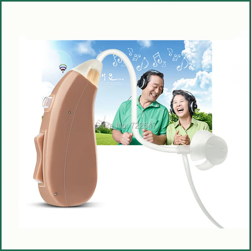 Mini Rechargeable Hearing Aid Aids for the eldly Behind the Ear BTE