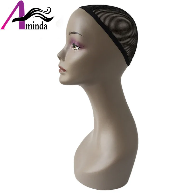 New Style Black Female ABS Mannequin Head , Plastic Wig  Jewelry Display Mannequin Head Mannequin Model On Sale (7)
