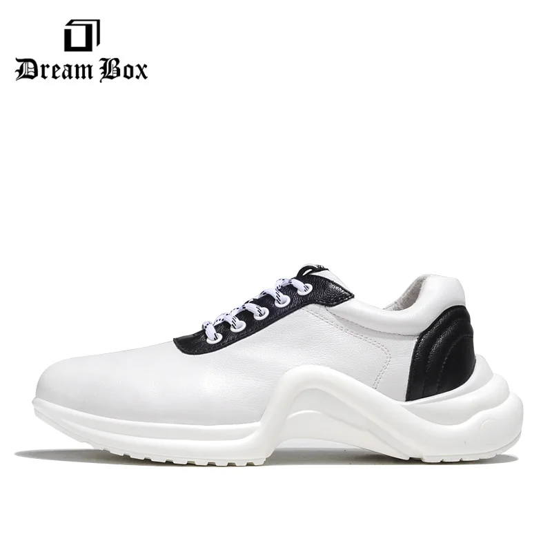 

Summer Europe And America Simple Tie Sneakers Increase Thick-soled Shoes Casual Shoes Men