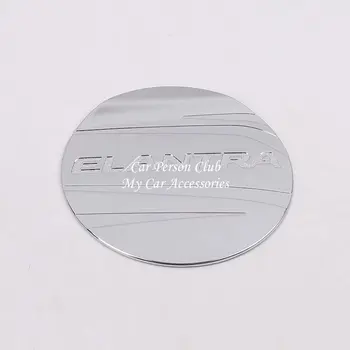 

For Hyundai Elantra 2016 2017 2018 Gas Fuel Tank Cover Lid Filler Cap Trims ABS Chrome Exterior Decoration Car Accessories