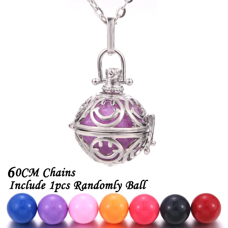 New Aromatherapy lockets Vintage silver Perfume Diffuser necklaces Aroma Essential Oils Pendant Necklace Pregnant woman necklace - Окраска металла: 9