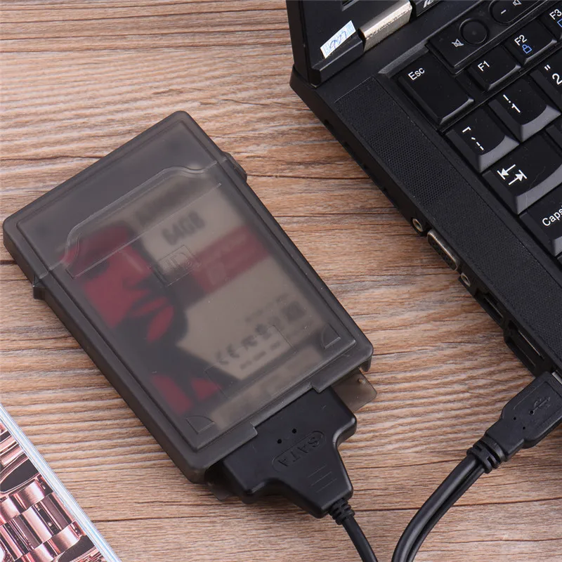 

USB 2.0 to SATA Easy to drive USB to SATA cable USB hard disk cable External hard disk cover with carton packaging dropshipping