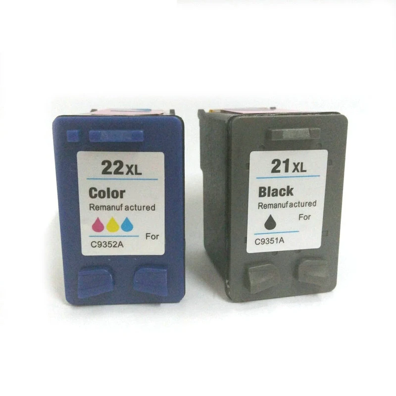 Vilaxh Per Cartuccia D'Inchiostro Hp 21 22 Per Stampante Hp21Xl 22Xl Deskjet D1320 D1455 F2100 F2180 F2280 F4180 F380 380