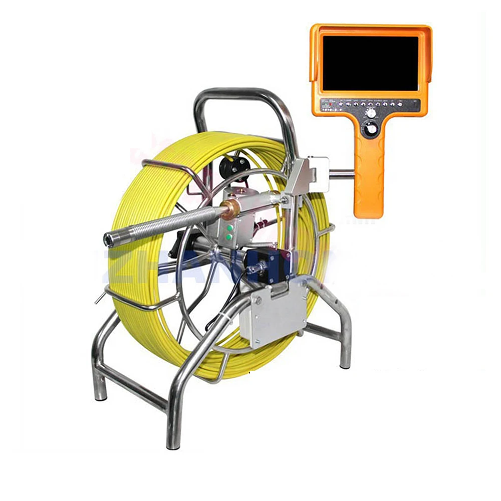 

Portable Pipe Drain Video Inspection Camera DVR Recording 23mm 512hz Transmitter Pipe Locator Borescope Endoscope 60Meter Cable