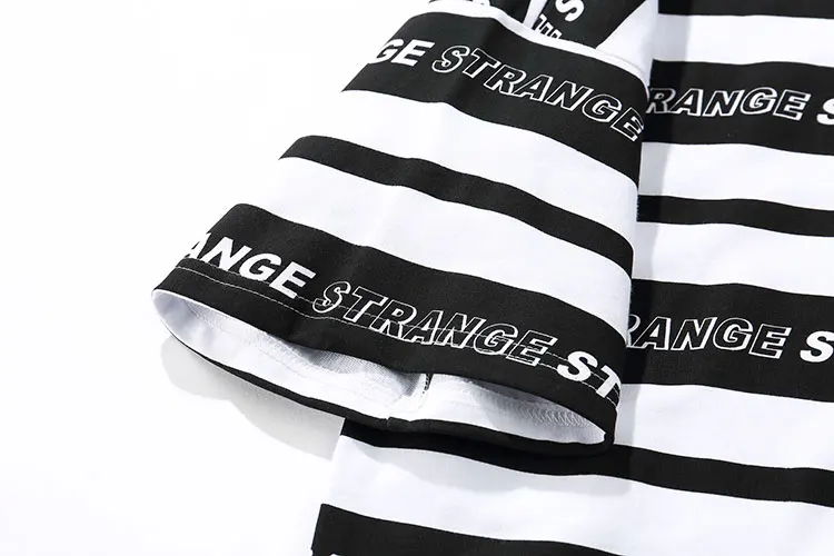 Striped Full Letter TShirts 4