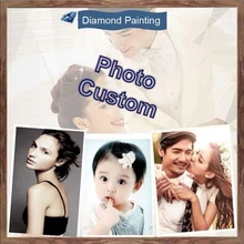 Индивидуальная фотография на заказ, алмазная живопись DIY 5D, круглые сверла, вышивка крестиком, Алмазная мозаика, украшение дома