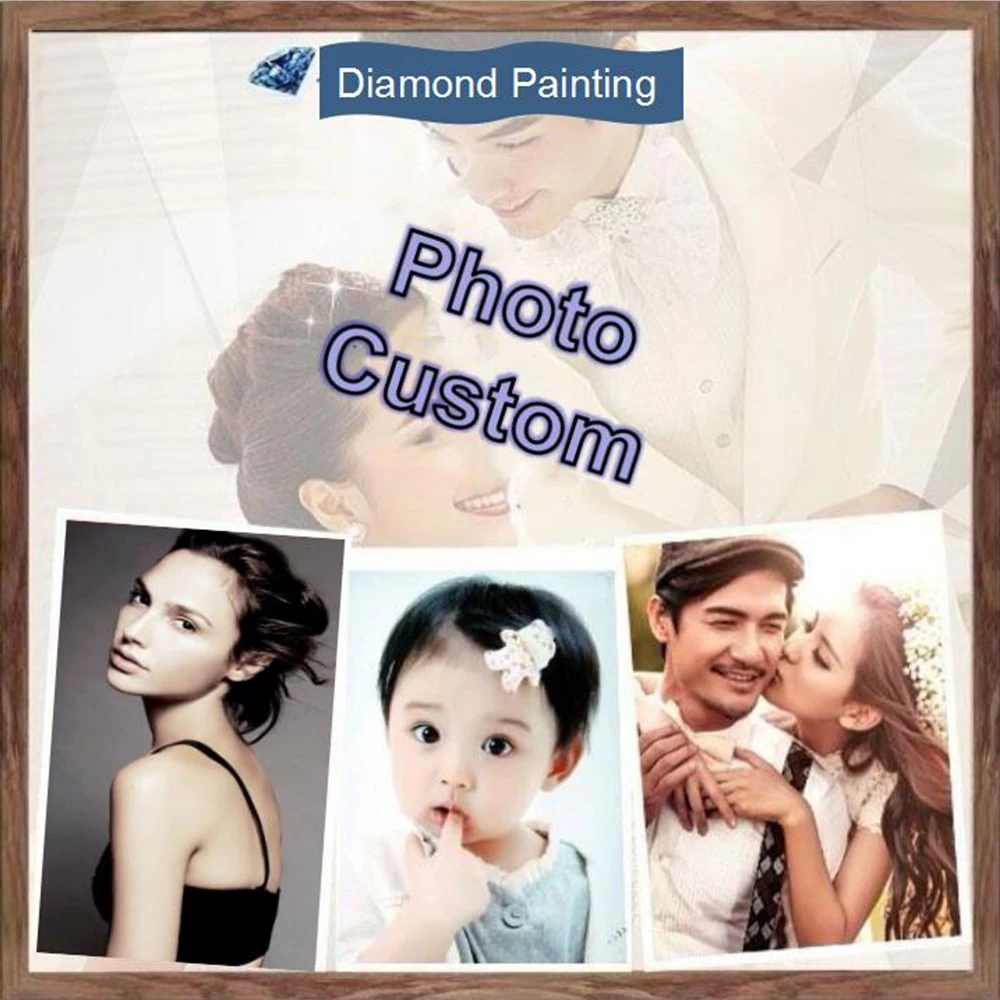 

Private Photo Custom Diamond Painting DIY 5D Full Round Drills Cross Stitch Embroidery Diamond Mosaic,Home Decoration Gift
