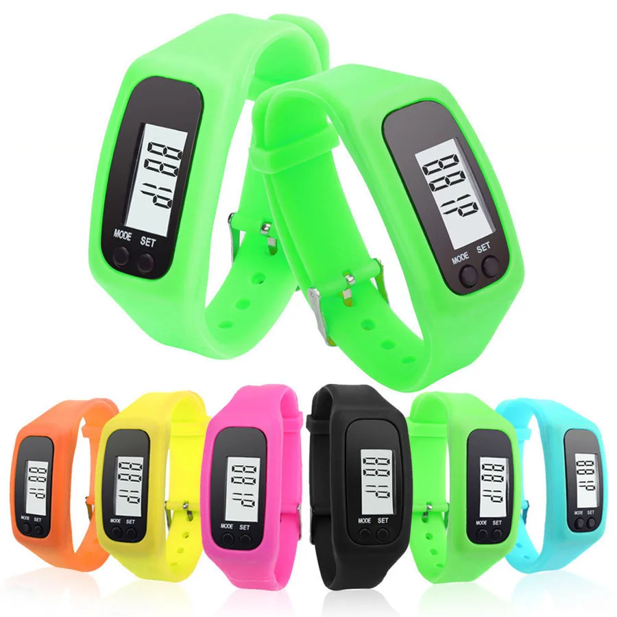 

LED Multi-function Electronic Pedometer Bracelet Silicone Sport Running Pedometer Distance Counter Outdoor Fitness Equipment