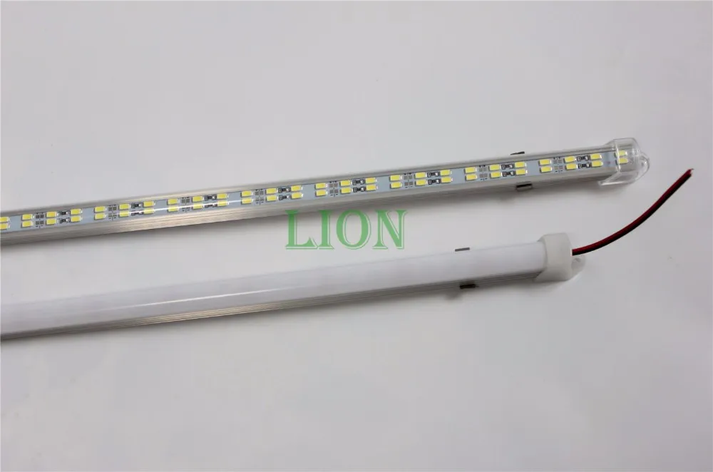 10 шт./лот 72leds 5730 бар Жесткий полосы двухрядные не водонепроницаемый 12 В 12 мм PCB 72 светодиодов/0,5 м более яркий, то 5630