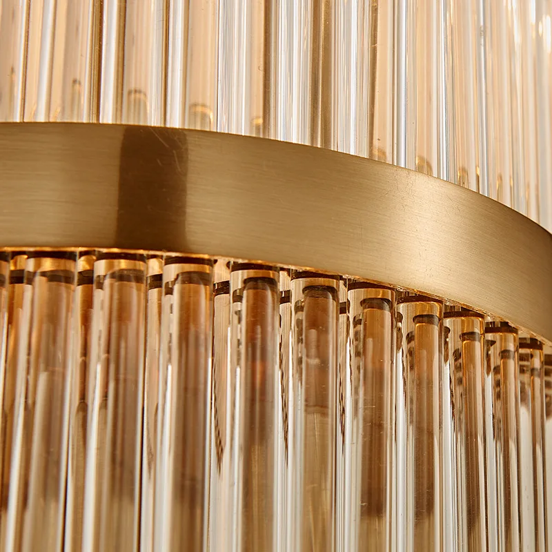  Creative Golden Luxury Indoor Living Room Crystal Wall Lamp Bedside Lamp Led Post Modern Classic Ho - 32977611078