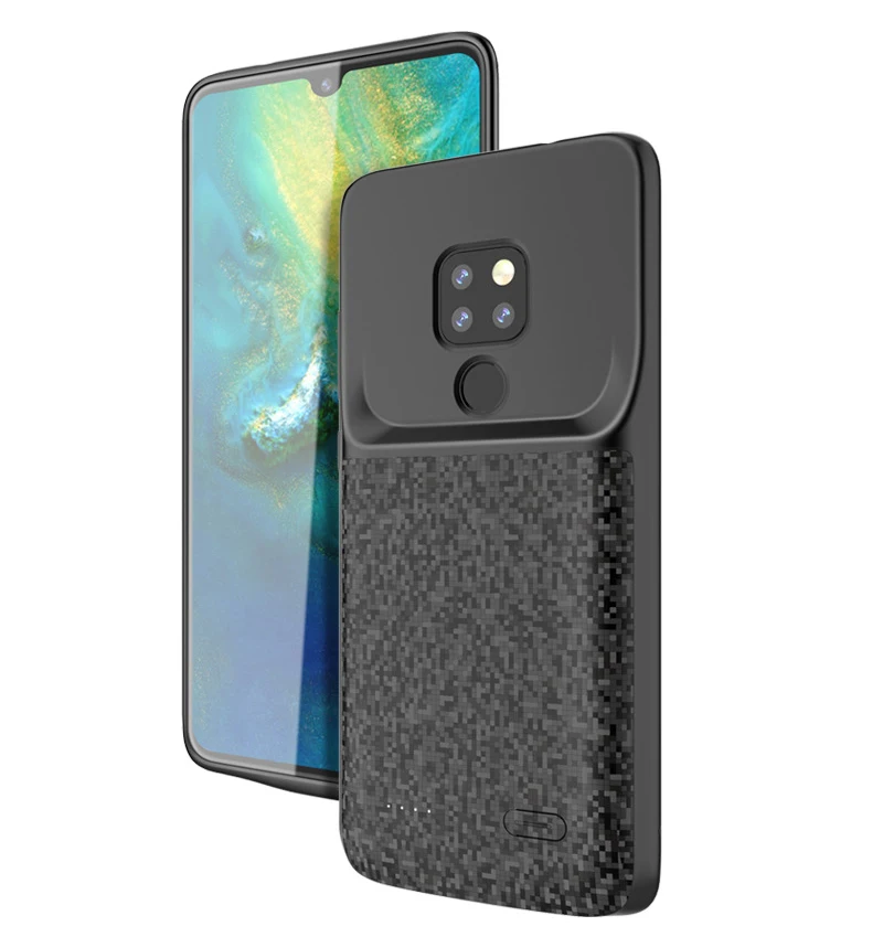 Ударопрочный чехол с зарядным устройством для Huawei Mate 20 Pro Тонкий силиконовый
