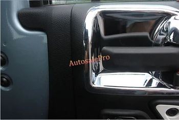 

Chrome Inner Door Handle Bowl Cover Trim 2Pcs For Jeep Wrangler Rubicon 07-15 2 Doors