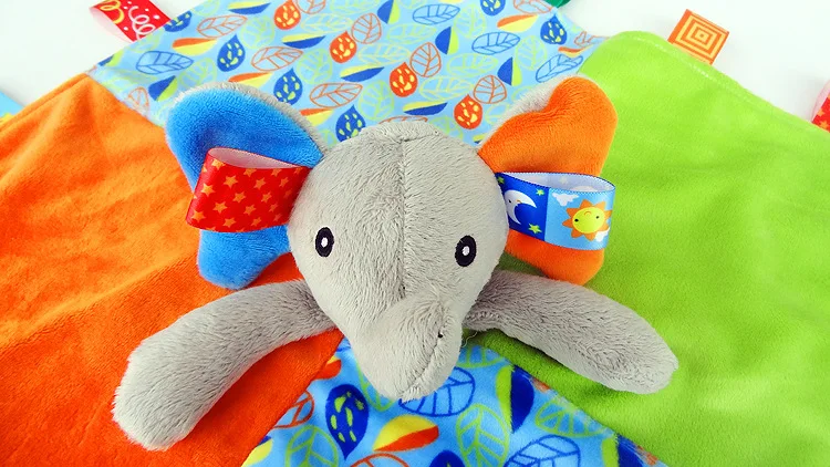 Комфортная игрушка для сна для новорожденных, успокаивающее полотенце для малышей, мягкое защитное покрывало для детей с рисунком животных