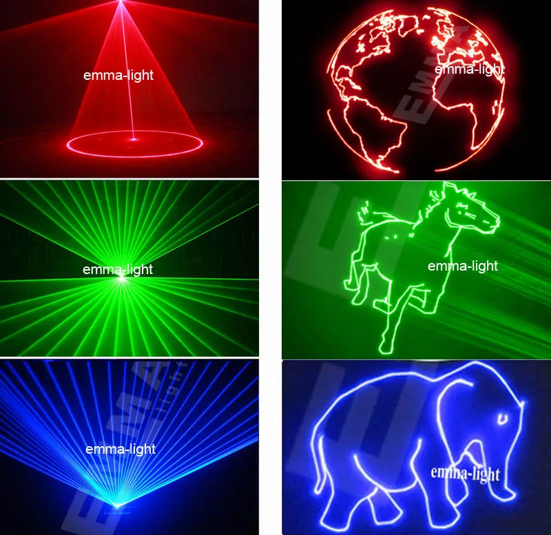 2w rgb laser single color