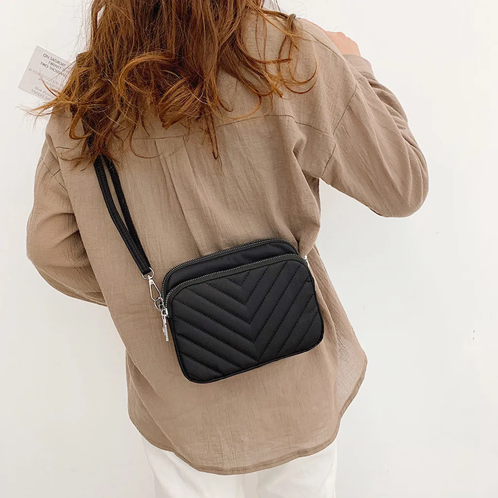 OCARDIAN сумка модная Дамская мягкая нейлоновая Большая вместительная Мумия сумка однотонная на молнии сумка на плечо сумка-мессенджер Прямая поставка a12