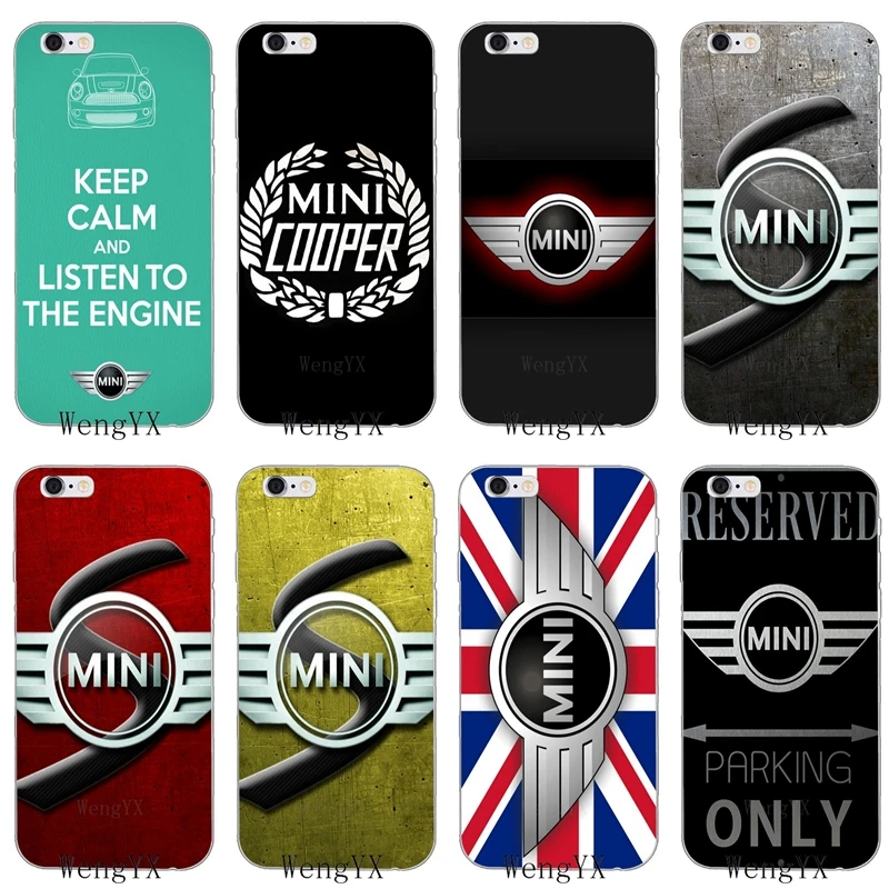 

design car mini cooper logo Slim silicone Soft phone case For Huawei P7 P8 P9 P10 P20 pro Lite plus P Smart Mini 2017