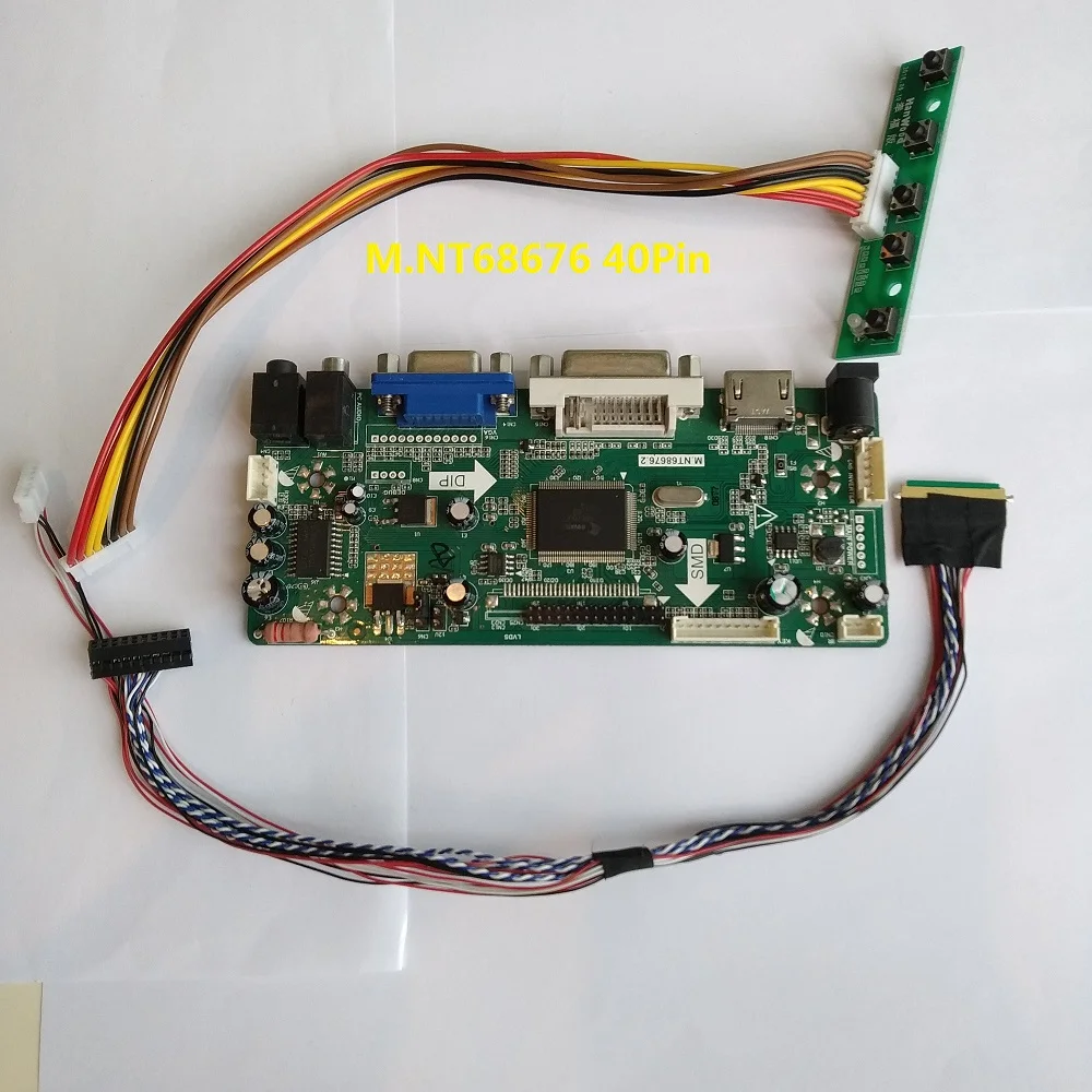 

Kit for B089AW01 V.1 AUO Display Monitor Panel 40pin M.NT68676 8.9" DVI HDMI LED DIY 1024X600 Controller board LCD VGA