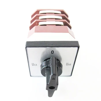 

1PCS Rotary Combination Switch 500V 16A 4 Positions(0-UAB-UBC-UCA) 12 Terminal