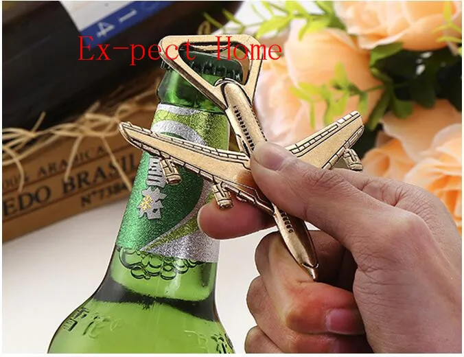 50 pcs/Lot+Wedding Souvenirs Airplane Bottle Opener Antique Bottle Opener Gift Wedding Favors And Gifts For Guest+FREE SHIPPING