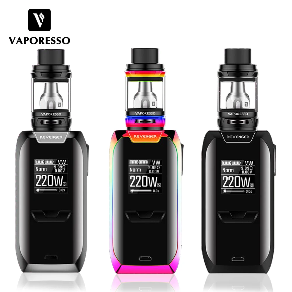 

Vaporesso Revenger Kit Electronic Cigarette with Revenger Mod NRG mini Tank Vape Kit Support GT4 GT8 Revenger Coil