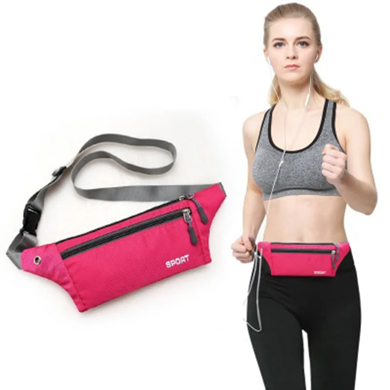 

Running Sport Gym Bags Outdoor Sprots Hiking Cycling Waist Bag Pouch Portable Fitness Equipment Waterproof Nylon Package Bags 25