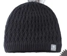Новое поступление цельный мужской осенние и зимние вязаная шапка зимняя - Цвет: Черный