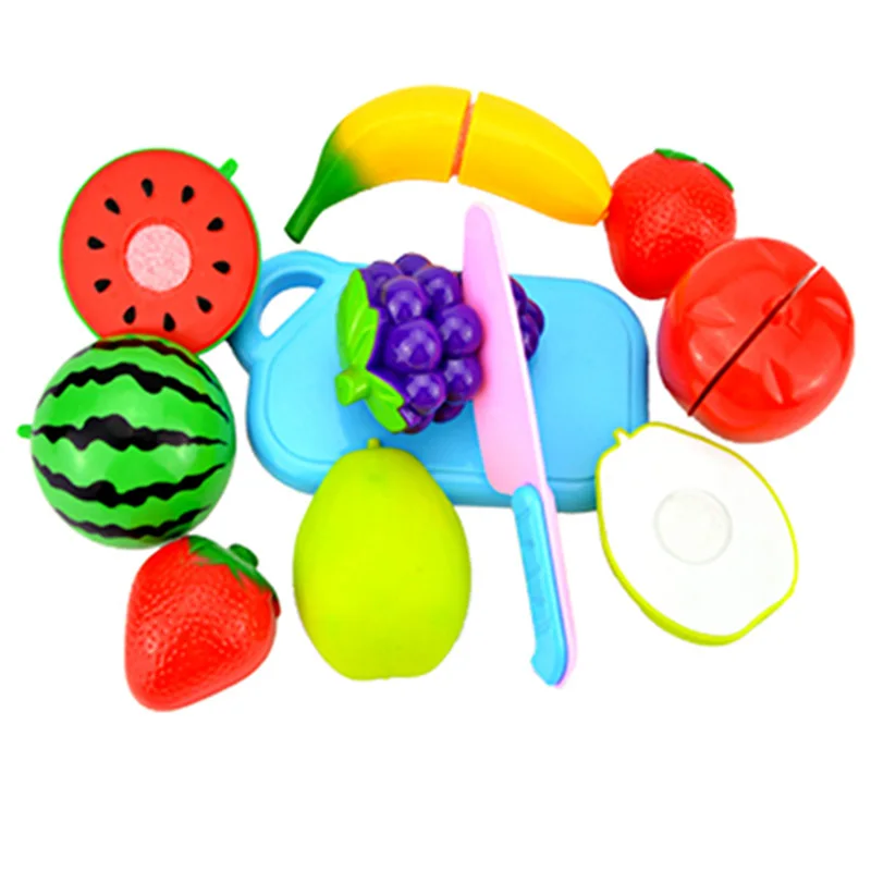 8 шт. DIY ролевые игры игрушка резка еда Овощи Набор для фруктов пластиковая кухня приготовления пищи Развивающие игрушки для детей девочек малышей