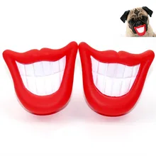 New Arrive Safe Funny Squeak Dog Toys Flaming Lips Sound Chew Toys Make The Dog Happy Pet Puppy Toys Supplies