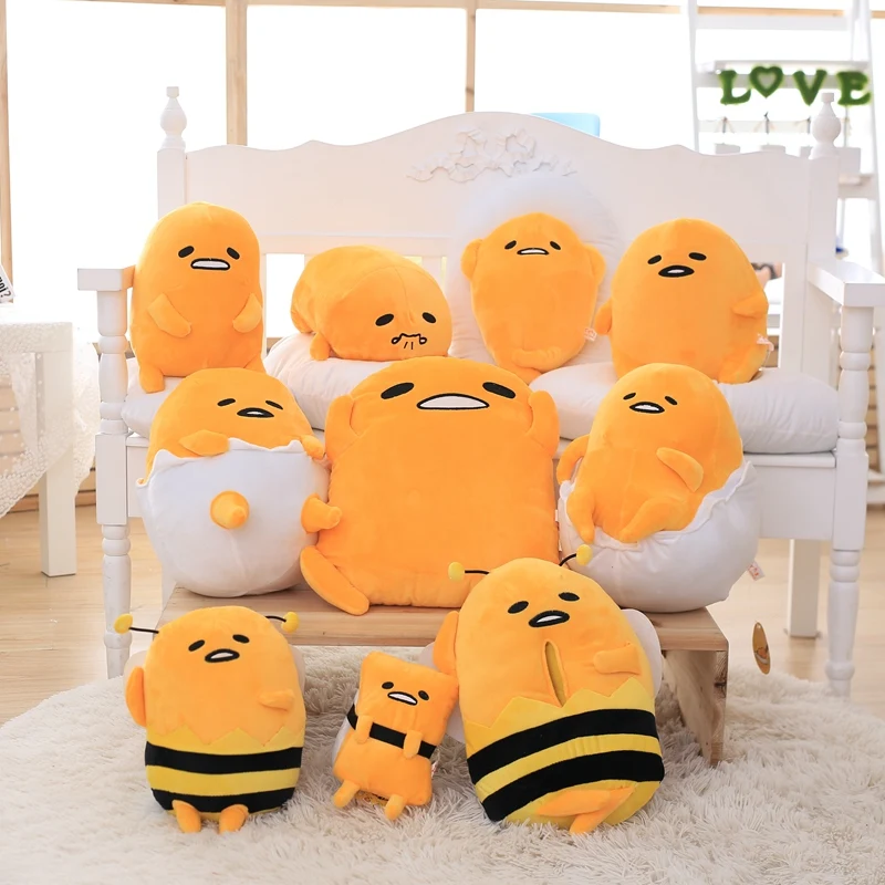 Gudetama Lazy Egg Egg jun Plush Toy Egg Yolk Brother Large Pillow Lazy Balls Stuffed doll For