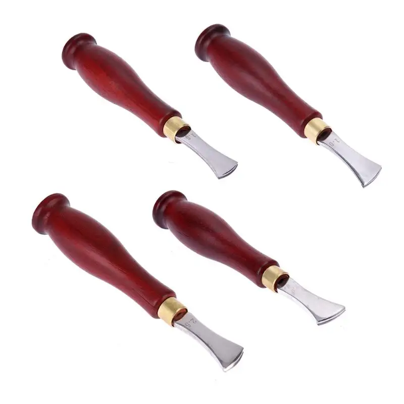 Hand Tools For Leather New DIY Leather Craft Shallow Handle Round Leather Edge Press Line Tool Head width1mm-2.5mm 