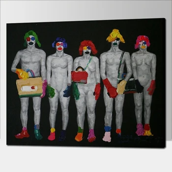 

wall hanging artwork unique wall art picture nude man to man 100% handmade decorative wall painting for sale no frame