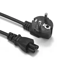EU European Power Cord EU Euro IEC C5 Cloverleaf Power Supply Lead Cable 1.2m 4ft For Notebook Laptop AC Adapters