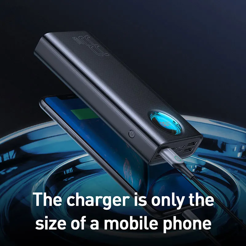 Baseus power Bank 30000 мАч type-C PD 3,0 быстрое зарядное устройство для iPhone Quick Charge 3,0 внешний аккумулятор power bank для Xiaomi samsung